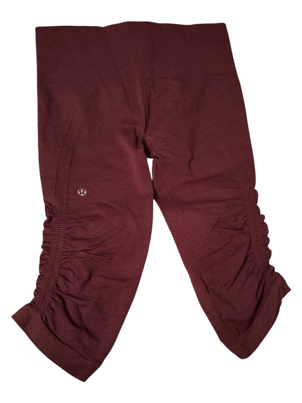 lululemon athletica Ruched Crop Leggings - Maroon